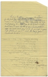Moe Howard's 10pp. Handwritten Skit, With Shemp, Signed Multiple Times, Plus Writing on Verso of 2 Pages -- Stooges Pose as Drs. Kildare, Kinsey & Malone -- On 8'' x 12.5'' Ruled Paper -- Very Good